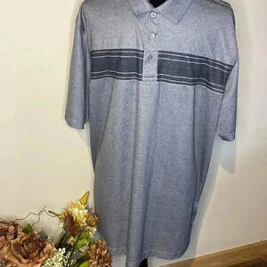 PEBBLE BEACH Dry Luxe Performance Men’s XL 1/4 Button Gray Pullover Shirt